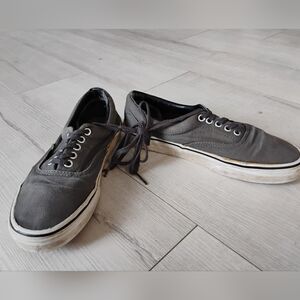 Gray Lace Up Vans